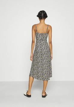 Hollister Co. CHAIN MIDI DRESS - Jerseykleid - Black/multi Coloured | Damen -Hollister Co Verkäufe 2022 007925c6b8ec49f39dd7e145916b1b6f