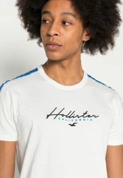 Hollister Co. SCALE TECH - T-Shirt Print - White | Herren -Hollister Co Verkäufe 2022 01115020297b4e0d91af576d7f80cfe2