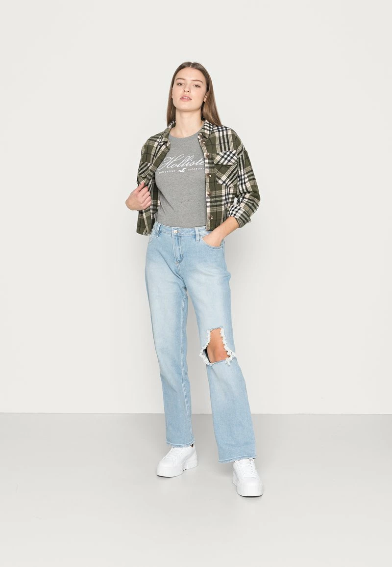 Hollister Co. T-Shirt Print - Grey | Damen 4 Hollister Co. T-Shirt Print - Grey | Damen – Bild 2