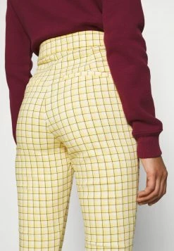 Hollister Co. PLAID - Stoffhose - Yellow | Damen -Hollister Co Verkäufe 2022 031130a48c3e444e9f8981ecdc0ac7ee