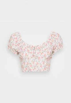 Hollister Co. RUCHED BUST - Bluse - Pink Multi | Damen -Hollister Co Verkäufe 2022 04695bc2dd9c4d63bca2e870d82dc30f