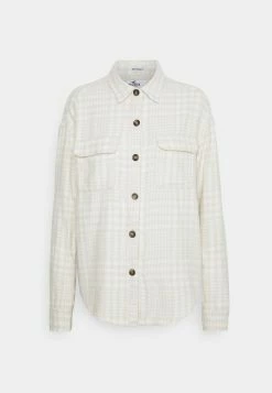 Hollister Co. SHACKET - Übergangsjacke - White/tan | Damen -Hollister Co Verkäufe 2022 0501a327ff51435a888b8dc982242092