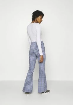 Hollister Co. PLAID - Stoffhose - Blue | Damen -Hollister Co Verkäufe 2022 05729632281740c2a96bfab05bed00b2