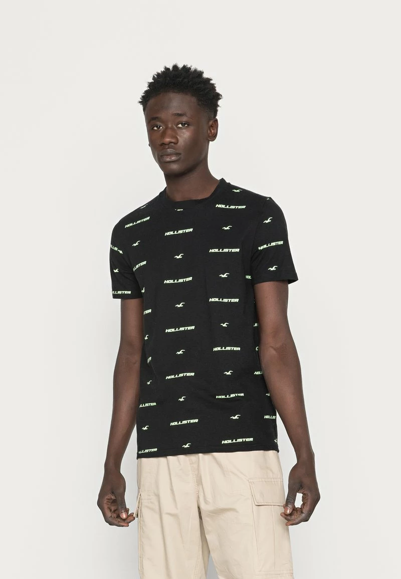 Hollister Co. PATTERN - T-Shirt Print - Black Blocking | Herren 3 Hollister Co. PATTERN - T-Shirt Print - Black Blocking | Herren