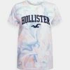Hollister Co. TECH CORE - T-Shirt Print - Blue Marble Wash | Damen -Hollister Co Verkäufe 2022 062d45c5516b467c8499f9aa9d3bea2a