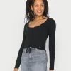 Hollister Co. Langarmshirt - Casual Black | Damen -Hollister Co Verkäufe 2022 0641c3048c3e45c7a498d79c216a0a8c