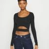 Hollister Co. CUT OUT - Langarmshirt - Black | Damen -Hollister Co Verkäufe 2022 0a5661439592421fa4b210de7032f884