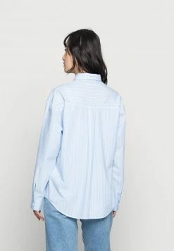 Hollister Co. PREP SHIRTING - Hemdbluse - Blue/white | Damen -Hollister Co Verkäufe 2022 0be885686dcb4b158a4b64c0e52de744