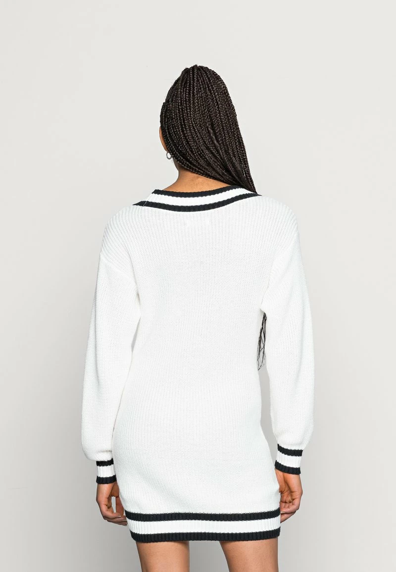 Hollister Co. VARSITY DRESS - Strickkleid - Cream With Black Tipping | Damen 5 Hollister Co. VARSITY DRESS - Strickkleid - Cream With Black Tipping | Damen – Bild 3