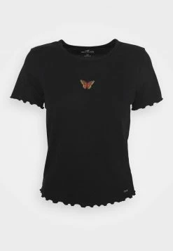 Hollister Co. MAY TEE - T-Shirt Print - Black | Damen -Hollister Co Verkäufe 2022 0f20eb4db4fa428b9ac8b716dd998f40