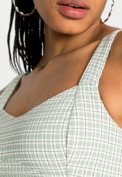 Hollister Co. BUST CUP BARE SET - Bluse - Green Plaid | Damen -Hollister Co Verkäufe 2022 11ce0237ac5644808df1f689faf91ee4