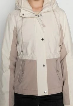 Hollister Co. LUXE ALL WEATHER JACKET - Übergangsjacke - Tan/white | Damen -Hollister Co Verkäufe 2022 124ace8fbf534e8baf31a9d79b6b6cfa