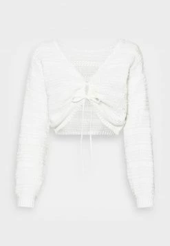 Hollister Co. CROCHET TIE FRONT - Strickpullover - White | Damen -Hollister Co Verkäufe 2022 146828d7cd7b4345a38d3943e2f3fc6a
