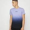 Hollister Co. CURVED HEM OMBRE - T-Shirt Print - Lilac/black Ombre | Herren