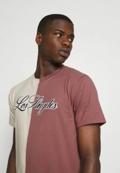 Hollister Co. TREND DROP - T-Shirt Print - Tan/rose Block | Herren -Hollister Co Verkäufe 2022 14e43b952d824fda9aae9c6a90c33d17