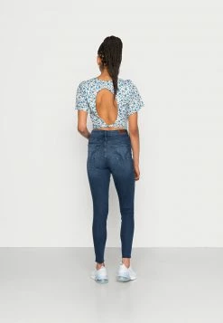 Hollister Co. CURVY CLEAN DARK - Jeans Skinny Fit - Blue Denim | Damen -Hollister Co Verkäufe 2022 174c9ed905bd4368b00e802713e0557e