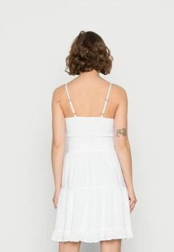 Hollister Co. BARE RUCHED BUST DRESS - Freizeitkleid - White | Damen -Hollister Co Verkäufe 2022 182f3dd4791044d685cd70f86be0aa9a