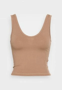 Hollister Co. BARE SEAMLESS V TANK - Top - Portabella | Damen -Hollister Co Verkäufe 2022 18acf3090fa24750bcf9e4dfd972fdc6