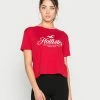 Hollister Co. HERITAGE PRINT CORE - T-Shirt Print - Red | Damen -Hollister Co Verkäufe 2022 194dea2de70f4d9aa3e20ee775382c15
