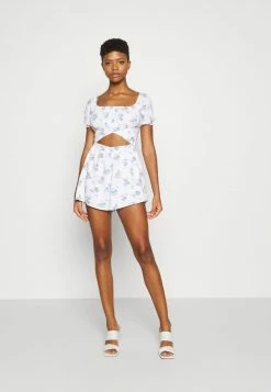 Hollister Co. ROMPER - Jumpsuit - White Floral | Damen