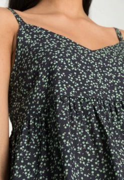 Hollister Co. BARE BABYDOLL - Top - Navy /grass Green | Damen -Hollister Co Verkäufe 2022 1ad7d3e7cde0464097a72a6286e1d507