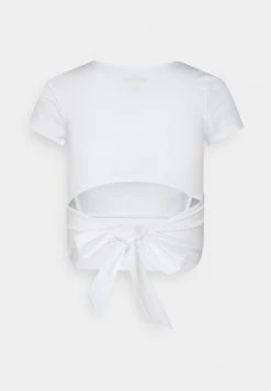 Hollister Co. CROP RUCHED BUST BACK TIE - T-Shirt Print - White | Damen -Hollister Co Verkäufe 2022 1bf247a8a4ec4e5bacba2e1d40cf2e5d