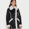 Hollister Co. LONG SHEARLING JACKET - Kurzmantel - Black | Damen -Hollister Co Verkäufe 2022 1d16ec6fc21e4f5b84a9757280fcd468
