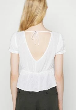 Hollister Co. BABYDOLL - Bluse - Pretty White | Damen -Hollister Co Verkäufe 2022 1e86f240d0a3472cad6979150bfc59ea