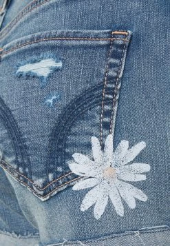 Hollister Co. PAINTED DAISY - Jeans Shorts - Blue Denim | Damen -Hollister Co Verkäufe 2022 1fbae61e32e94bc799249af67a5087a7