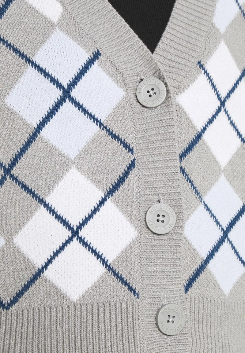 Hollister Co. EASY CROP CARDIGAN - Strickjacke - Grey | Damen 8 Hollister Co. EASY CROP CARDIGAN - Strickjacke - Grey | Damen – Bild 6