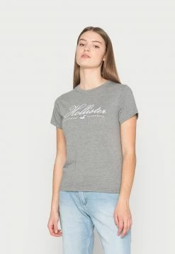 Hollister Co. T-Shirt Print - Grey | Damen