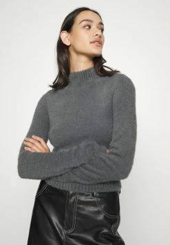 Hollister Co. COZY MOCK NECK - Strickpullover - Magnet | Damen -Hollister Co Verkäufe 2022 2042d3ca15d94ec0b033f0c31b1bafec