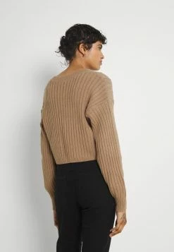 Hollister Co. EASY CROP CARDI - Strickjacke - Light Brown | Damen -Hollister Co Verkäufe 2022 21bd99e0bd5f46fa90231701fce881af