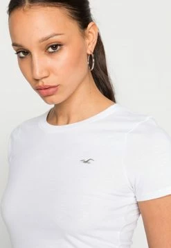 Hollister Co. SLIM CREW 3 PACK - T-Shirt Basic - White/grey/beetle | Damen -Hollister Co Verkäufe 2022 2312b69ceee24f41820ff5b2a7a41288