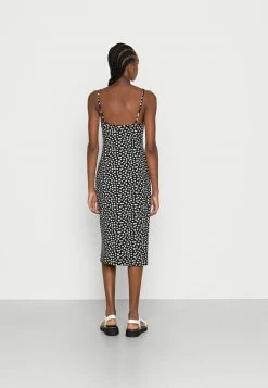 Hollister Co. BARE KNIT MIDI DRESS - Jerseykleid - Black Ground White Floral | Damen -Hollister Co Verkäufe 2022 241989f587804771802d2f77a95cdc1c