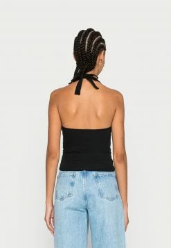 Hollister Co. BARE UNDER BUST SEAM HALTER - Top - Casual Black | Damen -Hollister Co Verkäufe 2022 2436342422534b94a7da957baa4b1d39