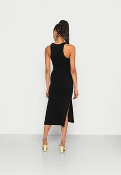 Hollister Co. MIDI DRESS - Freizeitkleid - Black Solid | Damen -Hollister Co Verkäufe 2022 25563e734d9844329b73af21a2adbced