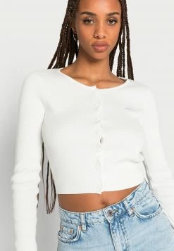 Hollister Co. ICON CROP CARDIGAN SOLIDS - Strickjacke - White | Damen -Hollister Co Verkäufe 2022 28a9d1885c5a4b868b7d4ccba282c995