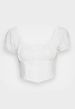 Hollister Co. CORSET - Bluse - White | Damen -Hollister Co Verkäufe 2022 294b965e5b36499e9b577dba45238f01