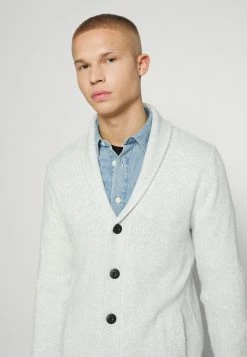 Hollister Co. SHAWL CARDI - Strickjacke - Light Grey | Herren -Hollister Co Verkäufe 2022 29700af7ac1b412e92884fd1e3129602
