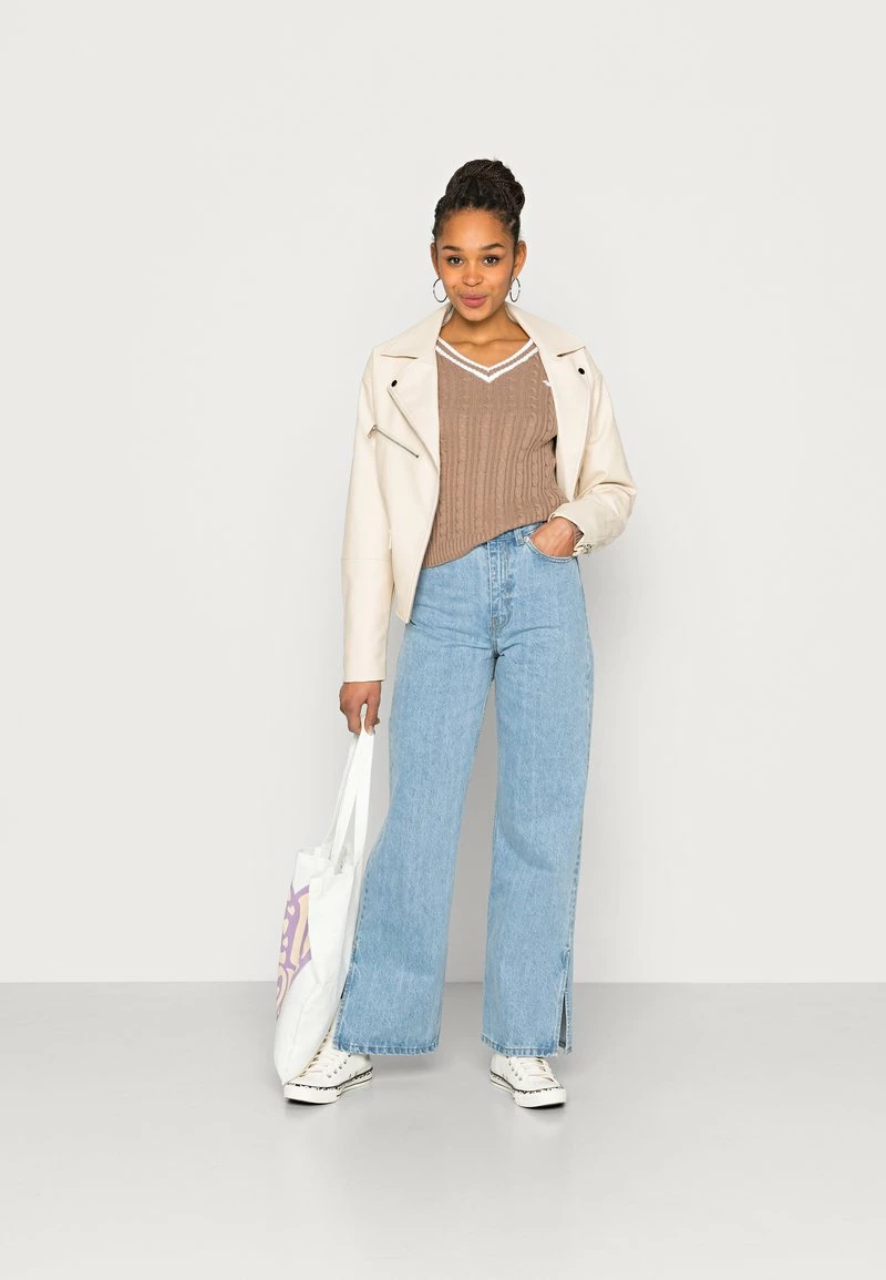 Hollister Co. ICON CABLE V NECK - Strickpullover - Portabella Tipped | Damen 4 Hollister Co. ICON CABLE V NECK - Strickpullover - Portabella Tipped | Damen – Bild 2