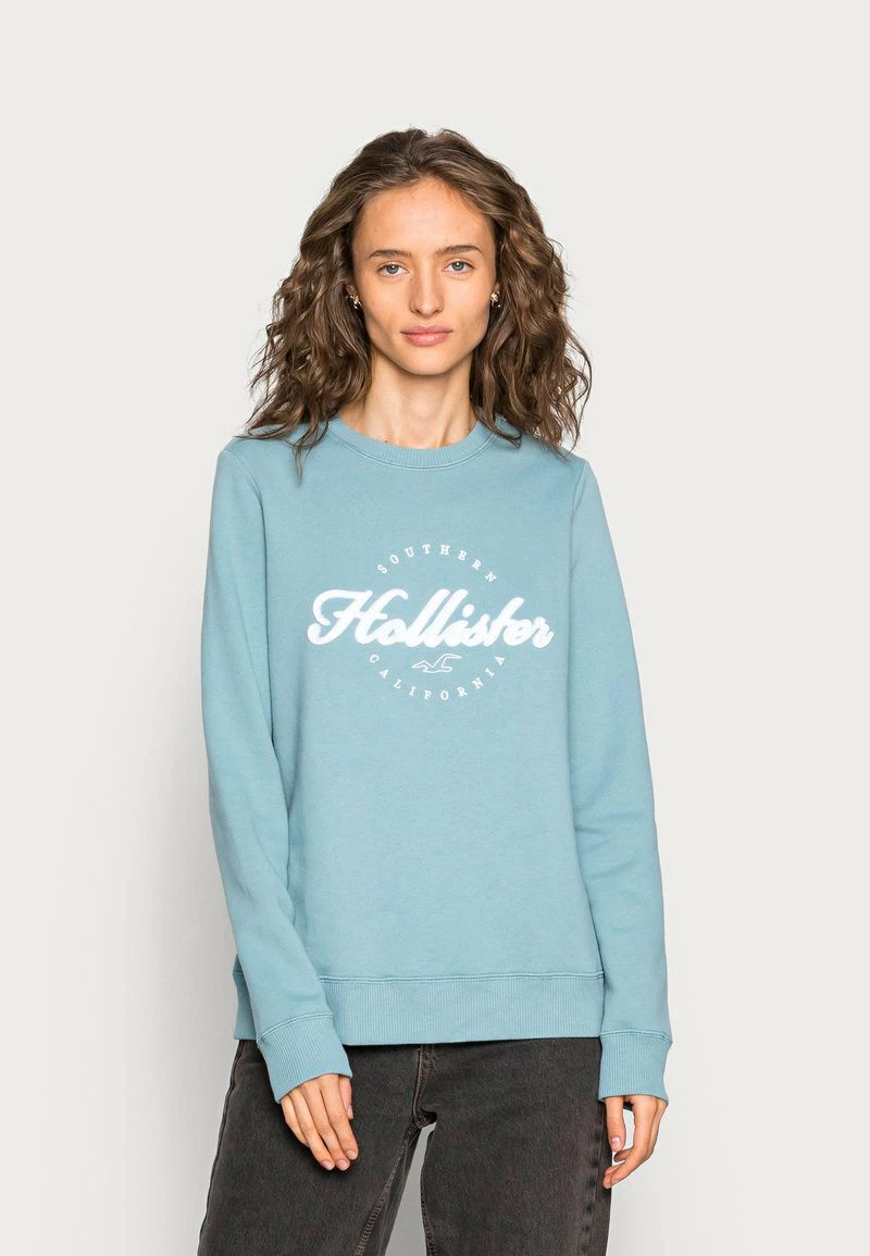 Hollister Co. LOGO CREW - Sweatshirt - Smoke Blue | Damen 3 Hollister Co. LOGO CREW - Sweatshirt - Smoke Blue | Damen