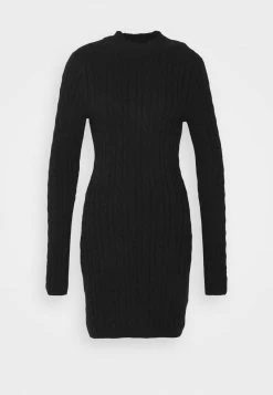 Hollister Co. CABLE DRESS - Strickkleid - Black | Damen -Hollister Co Verkäufe 2022 30d8884069134304ba0d08eff2536c76