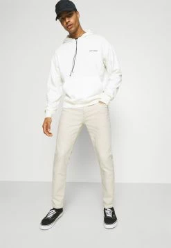 Hollister Co. HEM GRINDING - Jeans Slim Fit - Ecru | Herren -Hollister Co Verkäufe 2022 3136039e125f4a2aad347605e9d98638