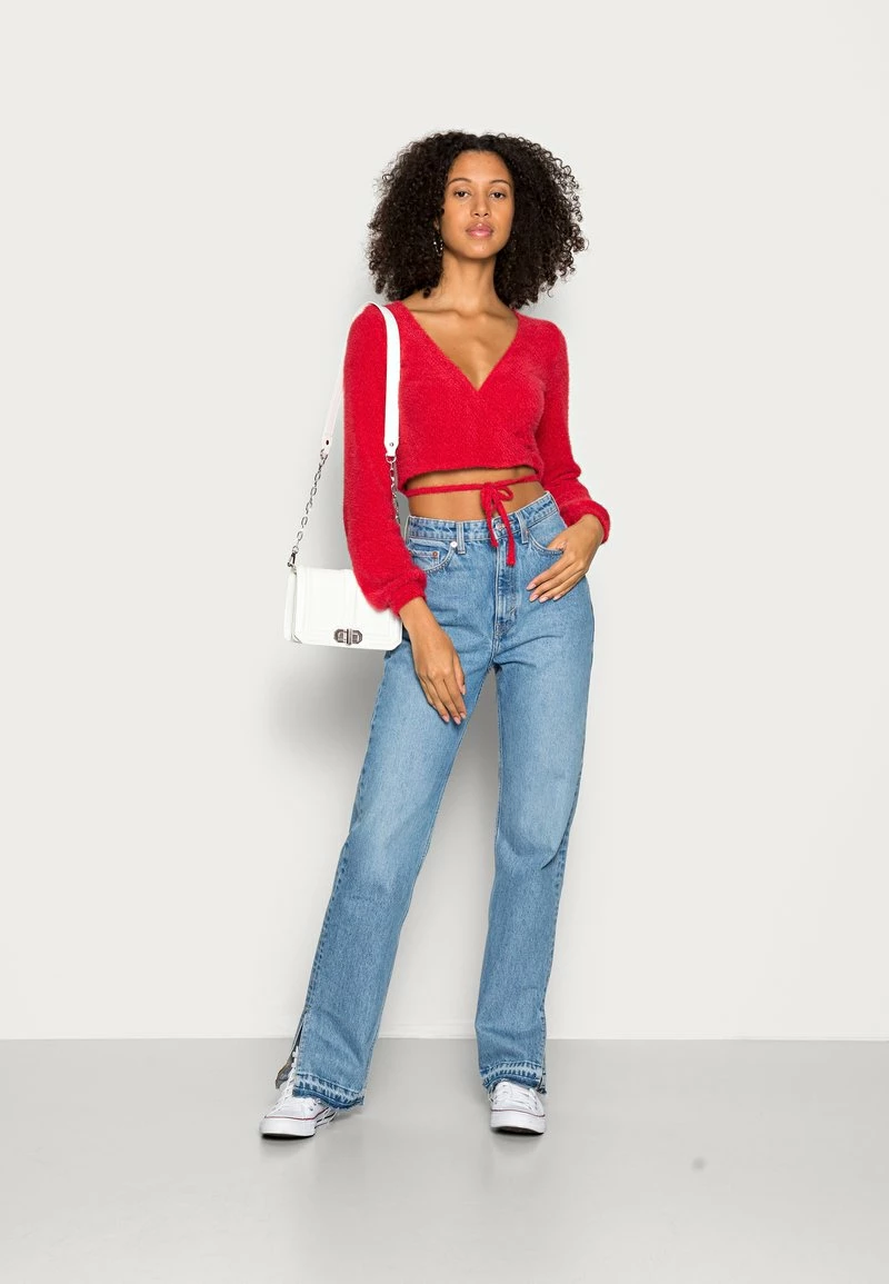 Hollister Co. COZY CHENILLE WRAP - Strickpullover - Jester Red | Damen 4 Hollister Co. COZY CHENILLE WRAP - Strickpullover - Jester Red | Damen – Bild 2