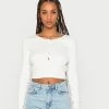 Hollister Co. ICON CROP CARDIGAN SOLIDS - Strickjacke - White | Damen -Hollister Co Verkäufe 2022 338c9d73805f4cb6ad202c963066acfe