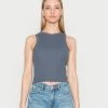 Hollister Co. BARE WAFFLE NECK - Top - Grisaille | Damen -Hollister Co Verkäufe 2022 34078d05a1c1412480188df782a8b07d