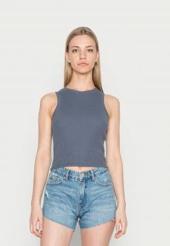 Hollister Co. BARE WAFFLE NECK - Top - Grisaille | Damen