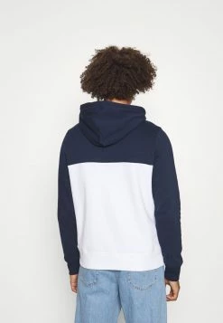 Hollister Co. TECH LOGO SPLICE - Sweatshirt - White/navy | Herren -Hollister Co Verkäufe 2022 34b756253f49478b9b6af436f6222b45