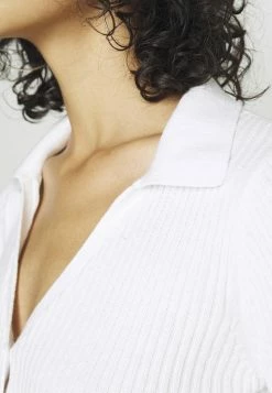 Hollister Co. SLIM BUTTON - Strickjacke - White | Damen -Hollister Co Verkäufe 2022 36587800d6a342eda698e42a3789cdcd